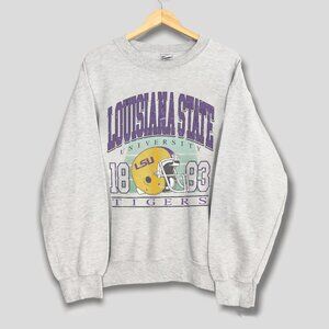 Vintage LSU Tigers Football Sweatshirt, Retro Louisiana State University Shirt